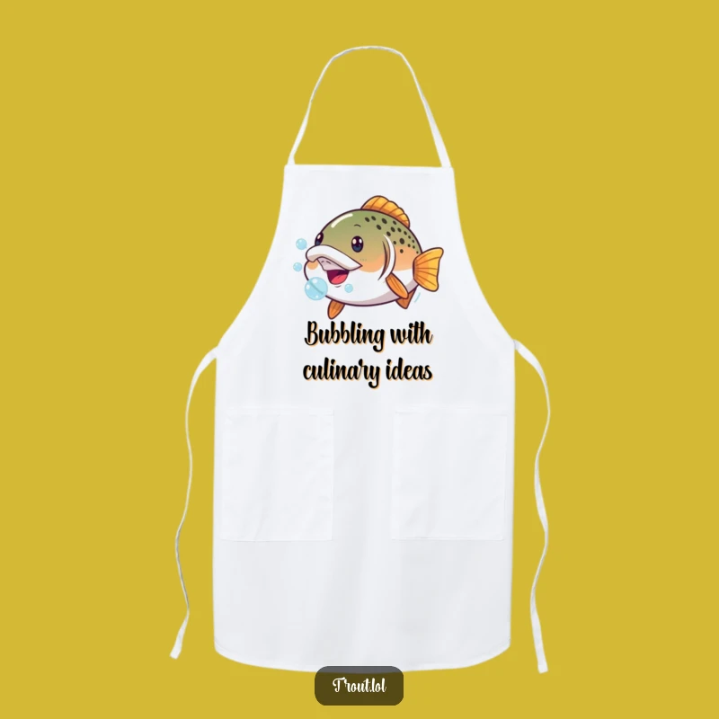 Funny Trout Face Apron - Cook with Comedy and Aquatic Flair