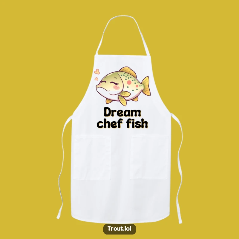 Funny Angler Trout Apron: Cook with Peaceful Dreams!