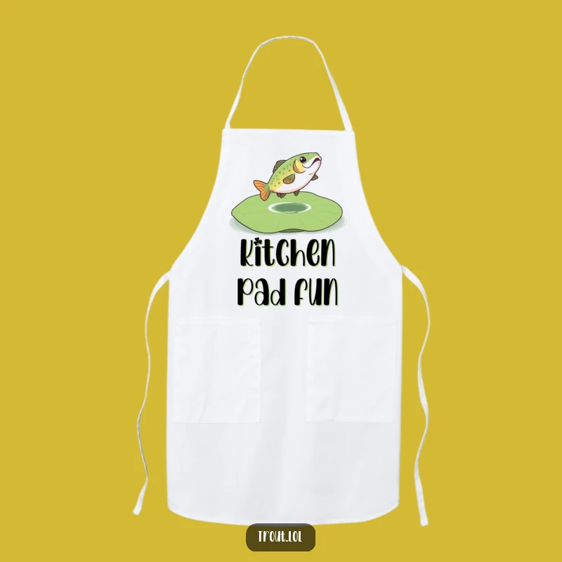 Funny Bouncing Trout Apron: Cook with Aquatic Fun!
