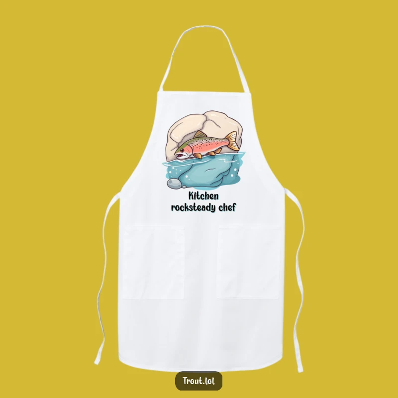 Funny Bumping Trout Apron: Cook with Giggles, This Goofy Fish is a Funny Gift