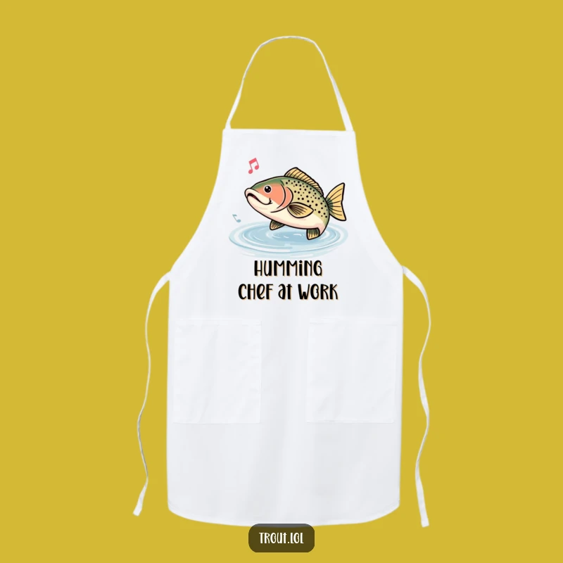 Funny Humming Trout Apron: Cook to the Sound of Music!