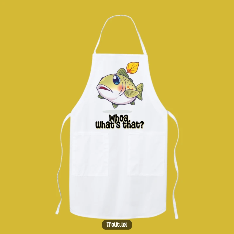 Funny Surprised Trout Apron - Cook with Comical Fishy Flair