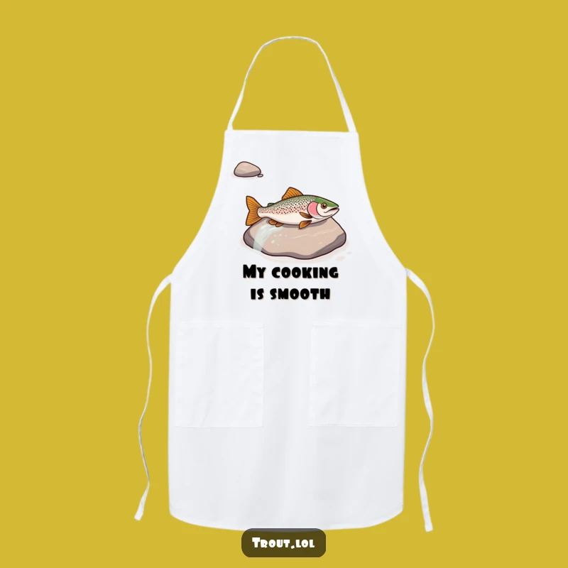 Funny Trout River Slide Apron - Cook Up Laughs with This Hilarious Kitchen Accessory
