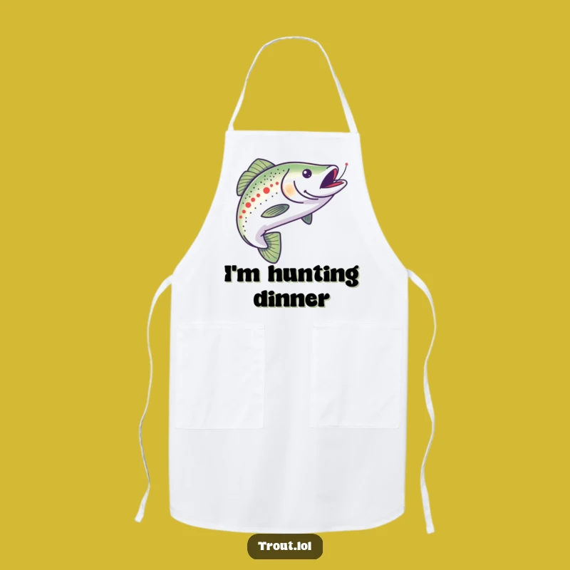 Funny Chasing Trout Apron - Cook with Excitement and Humor!