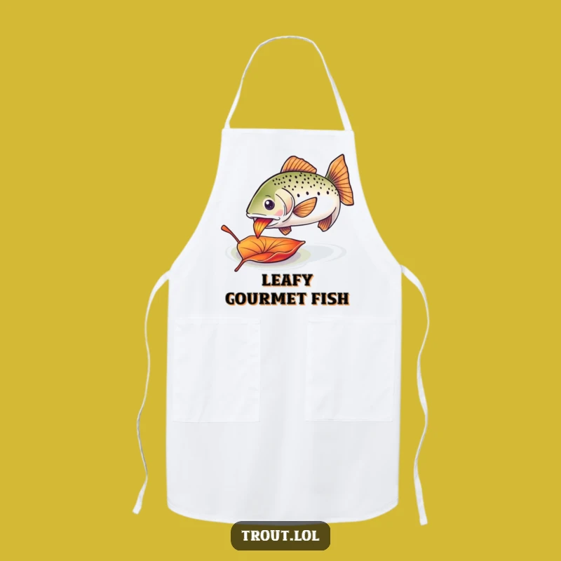 Funny Fisherman Trout Apron: Cook with Colorful Enthusiasm!