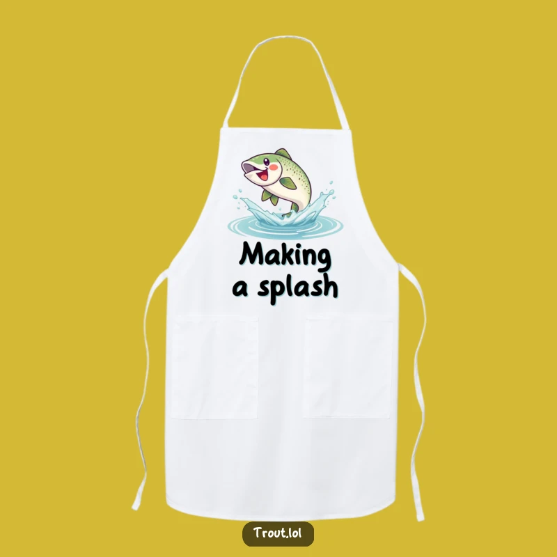 Funny Chef Trout Apron: Cook with a Splash of Humor and Style