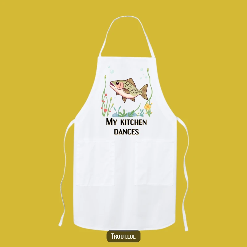 Funny Trout Underwater Dance Apron - Cook Up Laughs with This Hilarious Kitchen Accessory