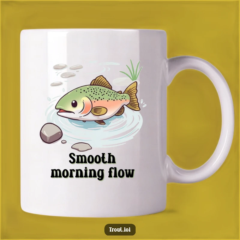 Funny Blissful Trout Mug: The Ultimate Relaxing Gift for Anglers!
