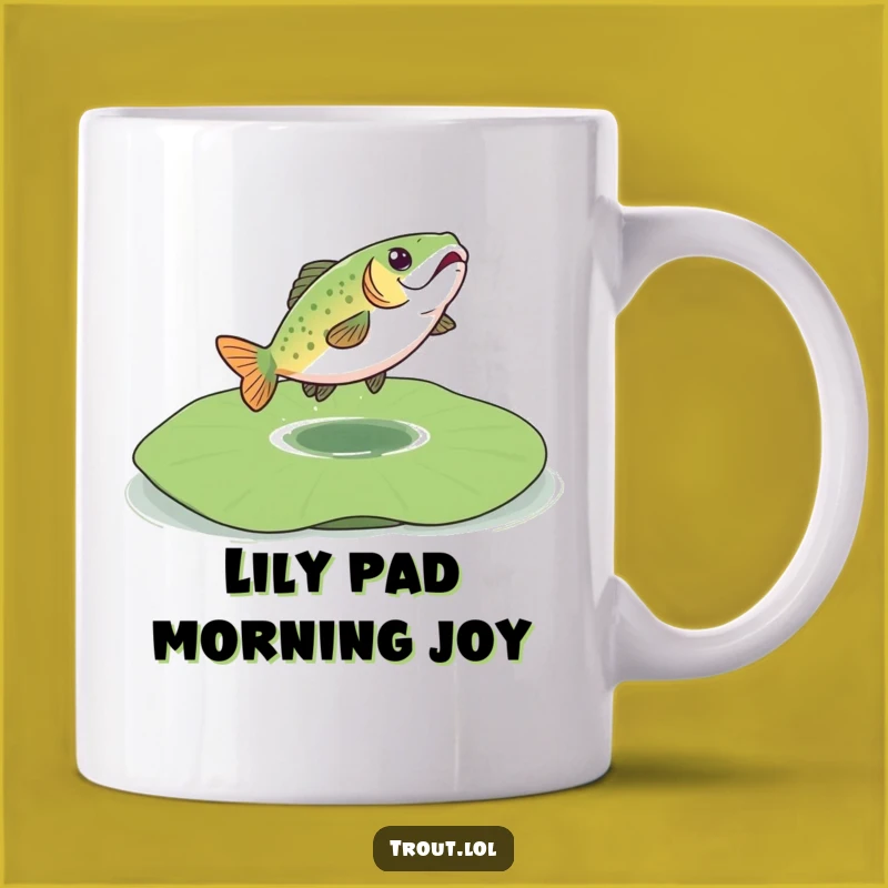 Funny Bouncing Trout Mug: A Playful Gift for Lily Pad Lovers!