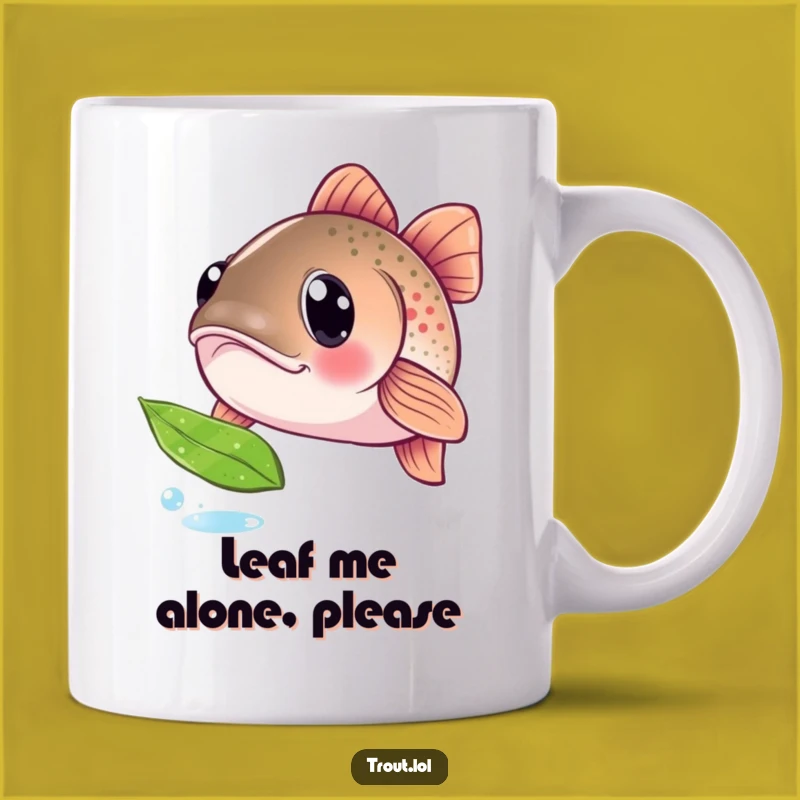 Funny Curious Trout Mug: A Whimsical Gift for Fish Lovers and Nature Enthusiasts