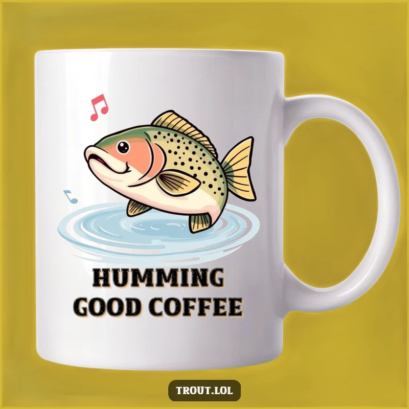 Funny Humming Trout Mug: A Musical Gift for Happy Vibes!