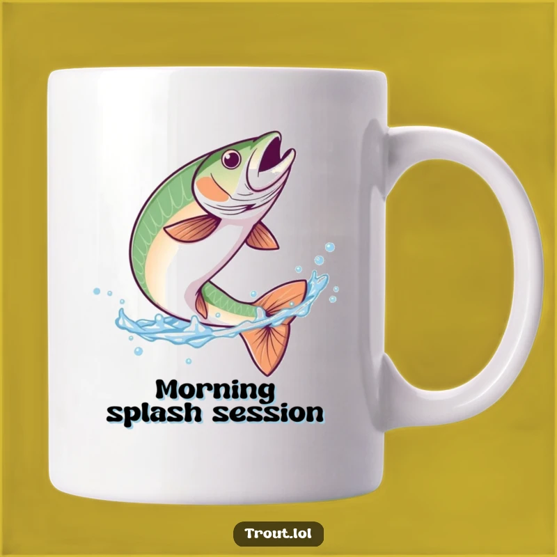 Funny Trout Flip Mug: A Hilarious Splash of Joy for Your Morning