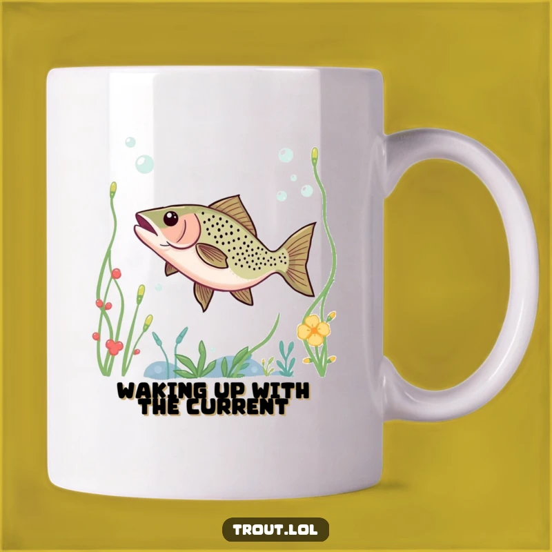 Funny Trout Underwater Dance Mug - Hilarious Gift for Aquatic Enthusiasts