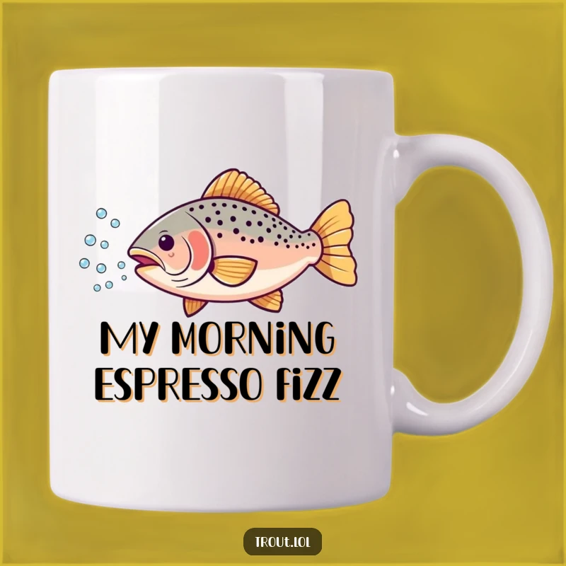 Funny Trout Bubbles Mug: The Perfect Whimsical Gift for Anglers and Fish Lovers