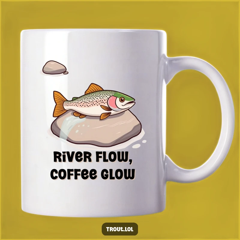 Funny Trout River Slide Mug - Hilarious Gift for Fish Lovers and Jokers