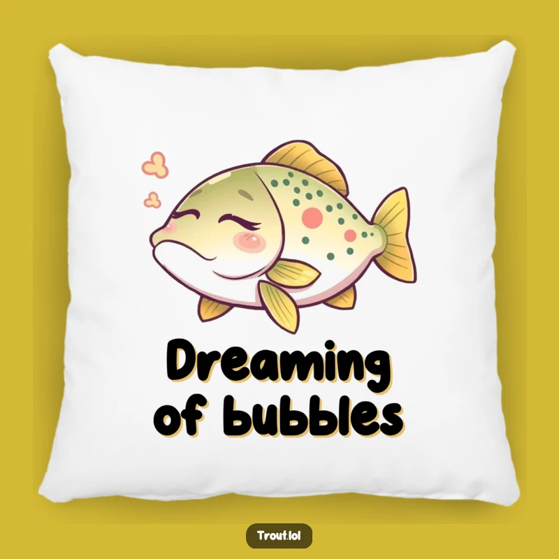 Funny Trout Dream Pillow: Cozy Comfort for Peaceful Sleep!