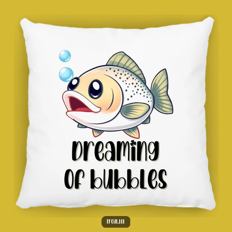 Funny Excited Trout Pillow: Add a Touch of Whimsy and Comfort