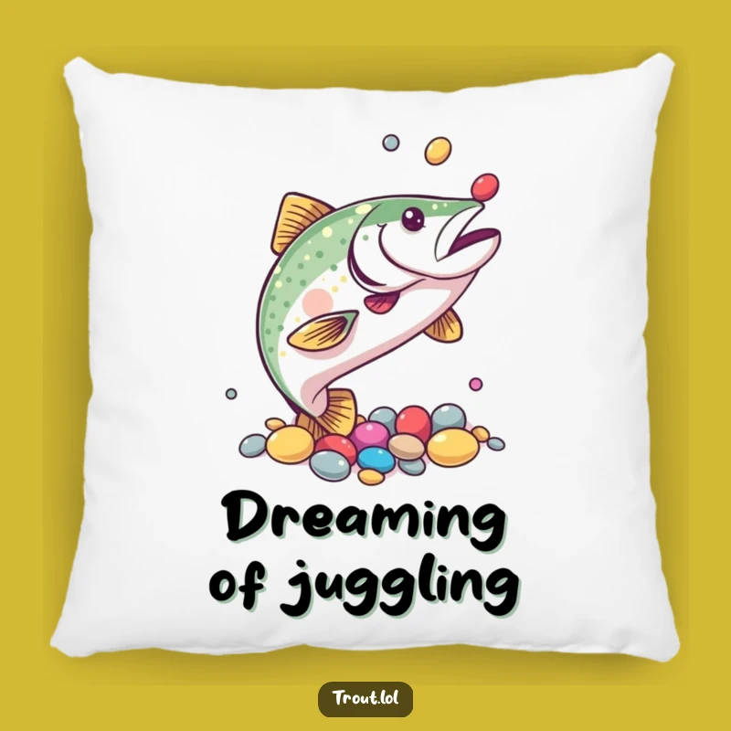 Funny Trout Juggling Pillow: Cozy Comfort with a Humorous Twist