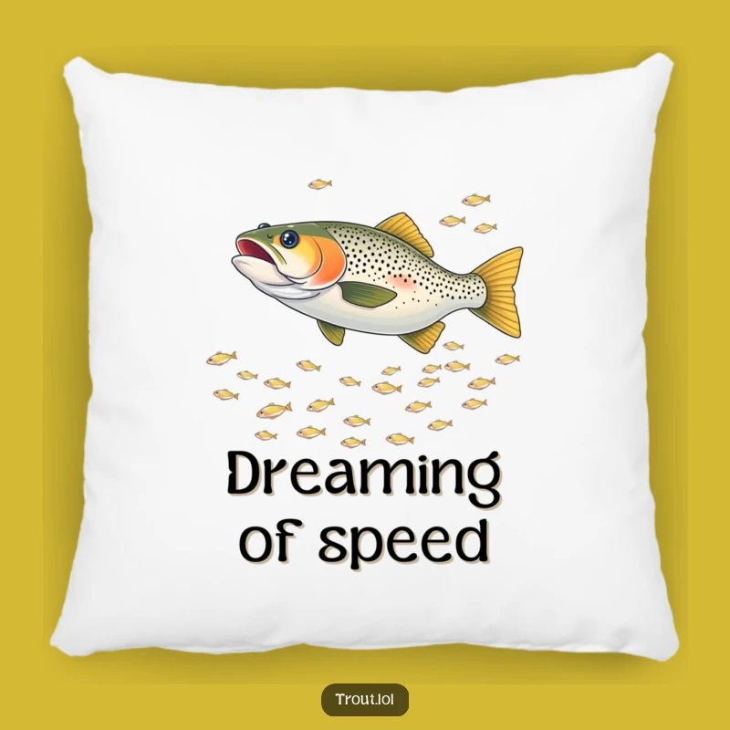 Funny Chasing Trout Pillow: Add Dynamic Comfort and Underwater Fun