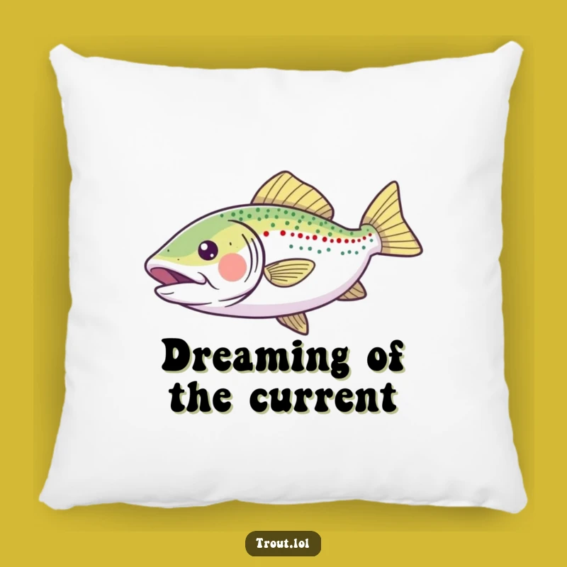 Funny Gliding Trout Pillow: Cuddle this Joyful Fish for Comfy, Happy Moments, Perfect Funny Gift