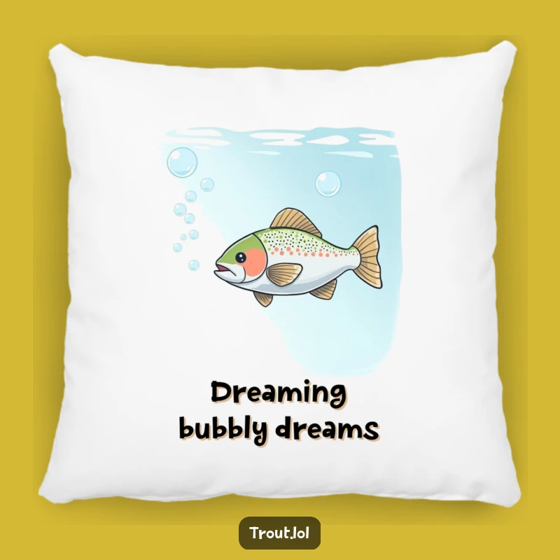 Funny Bubble Trout Pillow: Add Playful Comfort and Underwater Serenity