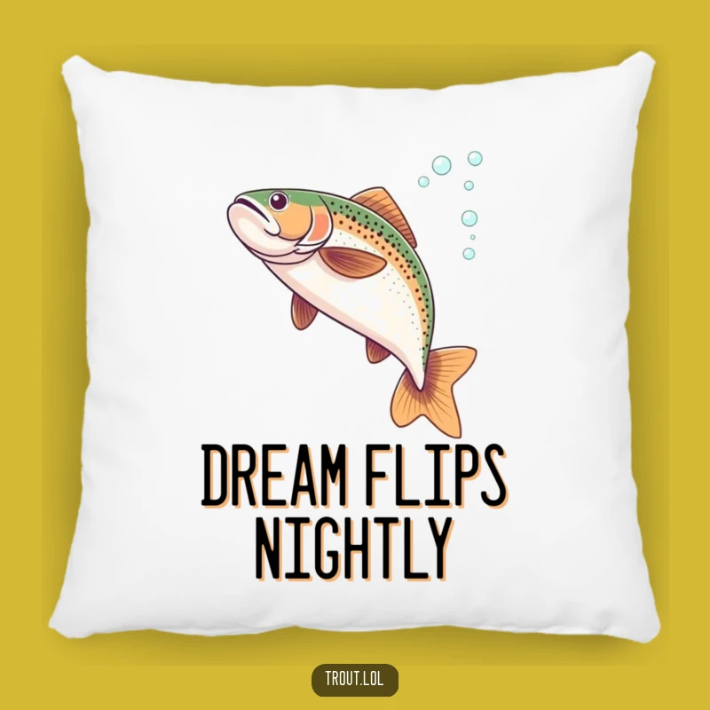 Funny Flipping Trout Pillow: Add Comfort and Aquatic Grace