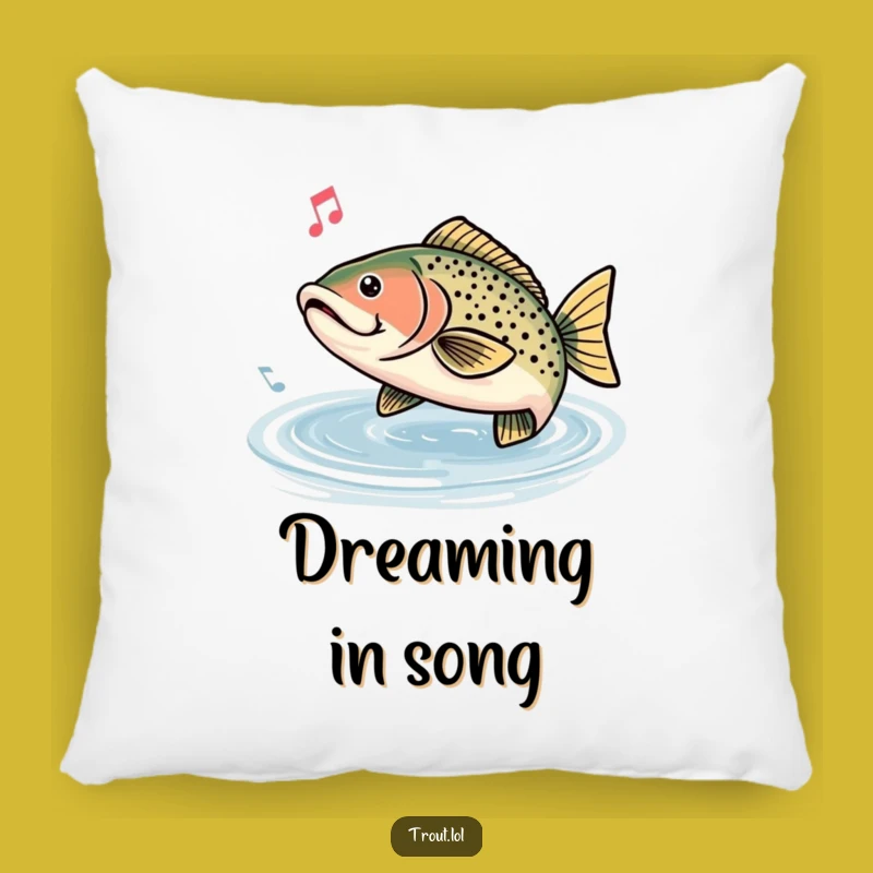 Funny Humming Trout Pillow: Snuggle Up with Serene Melodies!