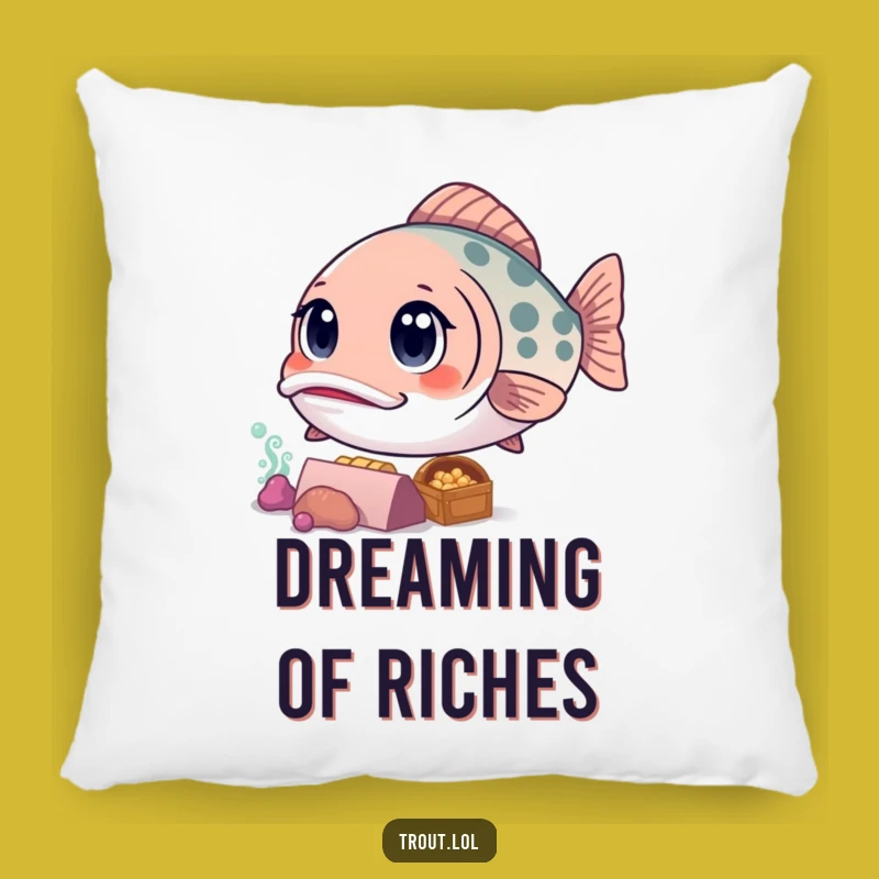 Funny Kawaii Trout Pillow: Cozy Curiosity Comfort, Perfect Ocean Accent