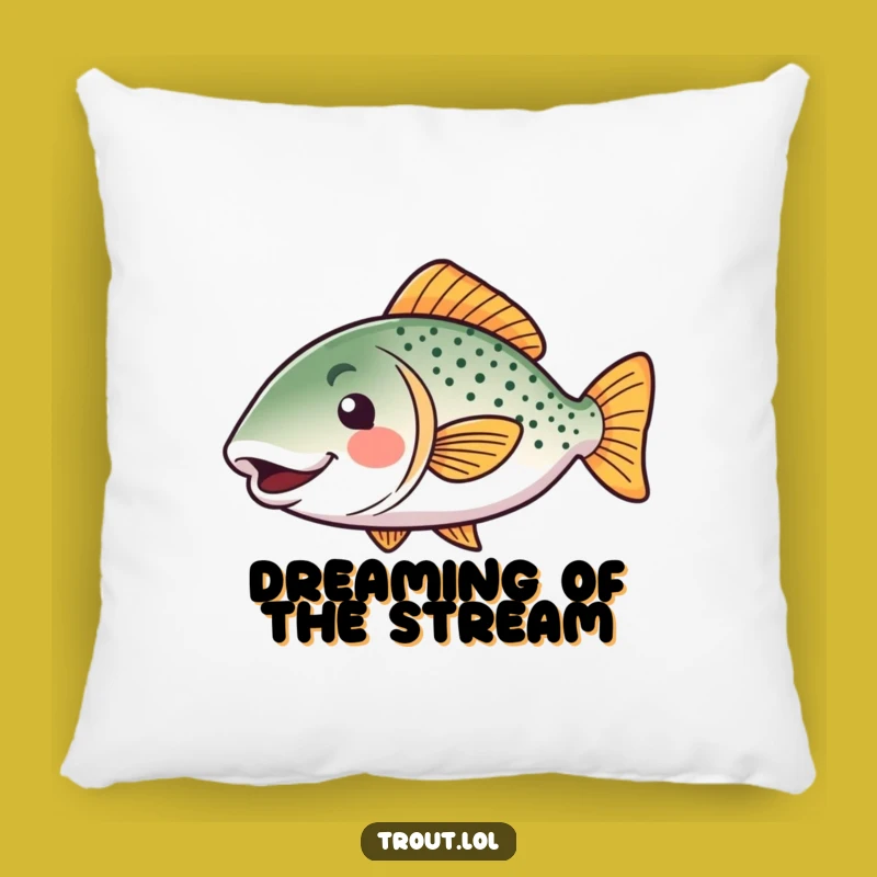 Funny Kawaii Trout Pillow: Soft Happy Wiggle Cushion, Perfect Funny Gift for Comfort