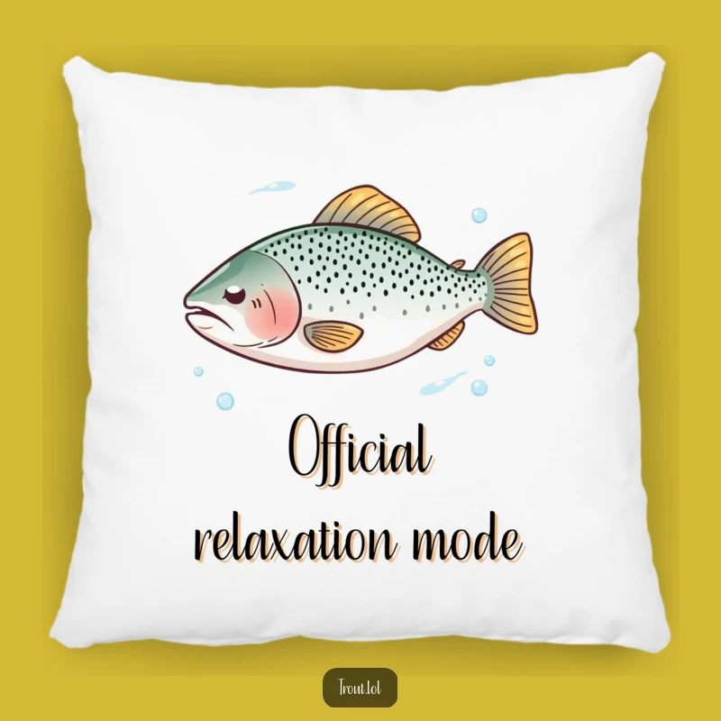 Funny Serene Trout Float Pillow - Ultimate Comfort & Funny Gift!