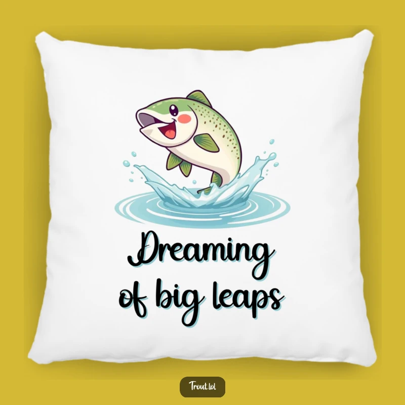 Funny Splashy Trout Pillow: Add Comfort and Laughter with this Aquatic Friend