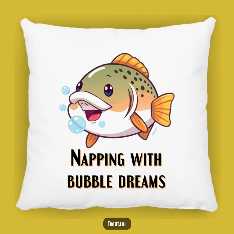 Funny Trout Face Pillow - Comfy Cushion with a Hilarious Aquatic Expression