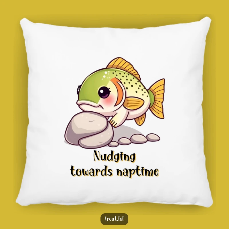 Funny Kawaii Trout Pillow: Cozy Determination Comfort, Perfect Aquatic Accent