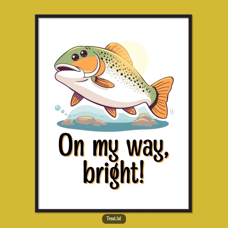 Funny Driven Trout Digital Art: Instant Inspiration for Your Walls!