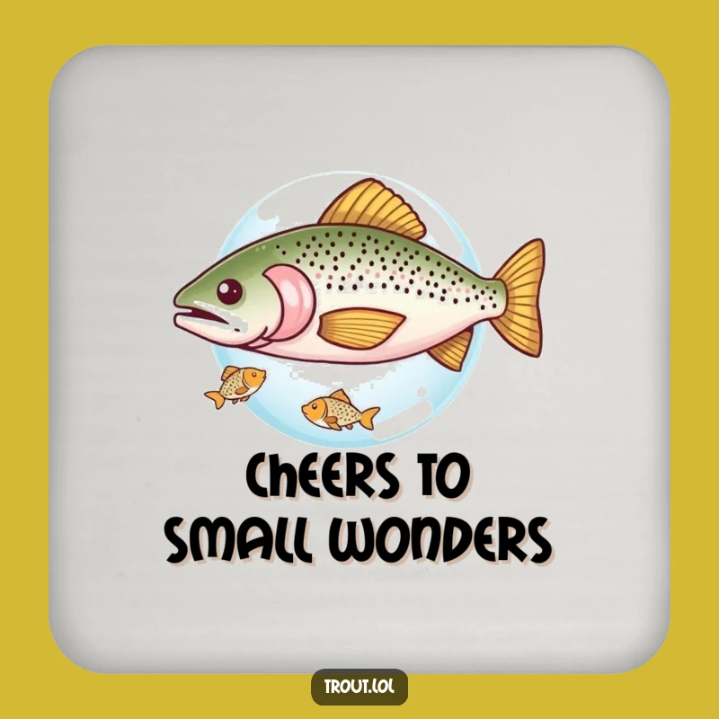 Funny Sharing Trout Coasters: Protect Your Table with this Hilarious Kind Art