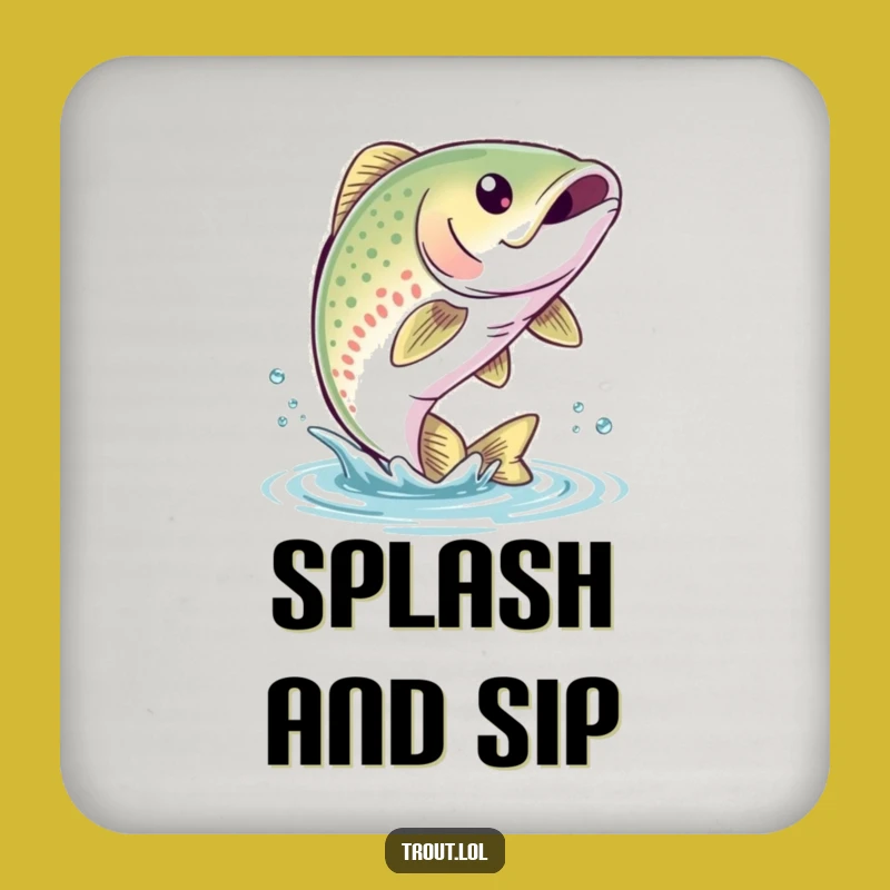 Funny Trout Leap Coasters: Aquatic Protection for Hilariously Dry Surfaces