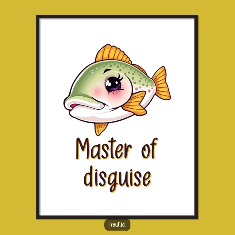 Funny Winking Trout Poster - Add a Splash of Humor to Your Walls!