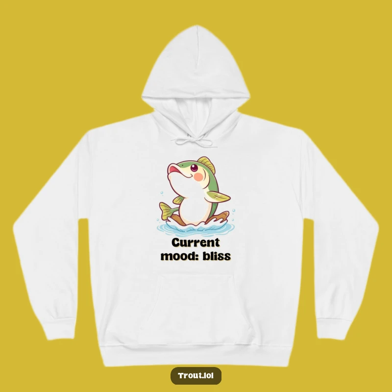 Funny Giggling Trout Hoodie: Cozy Up with Some Aquatic Amusement!