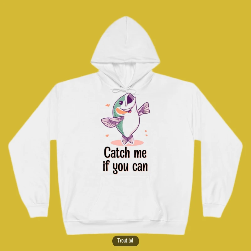 Funny Trout Flip Hoodie: Cozy & Hilarious Angler's Celebration Wear for Gifts