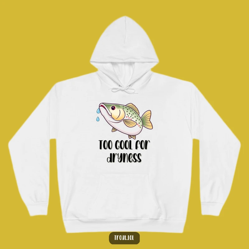 Funny Trout Hooded Sweatshirt - Cozy Catch & Release Humor Apparel for Anglers