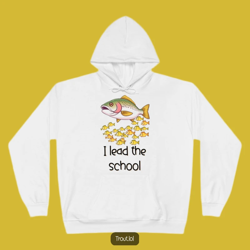Funny Nudging Trout Hoodie: Cozy Up with Aquatic Antics!