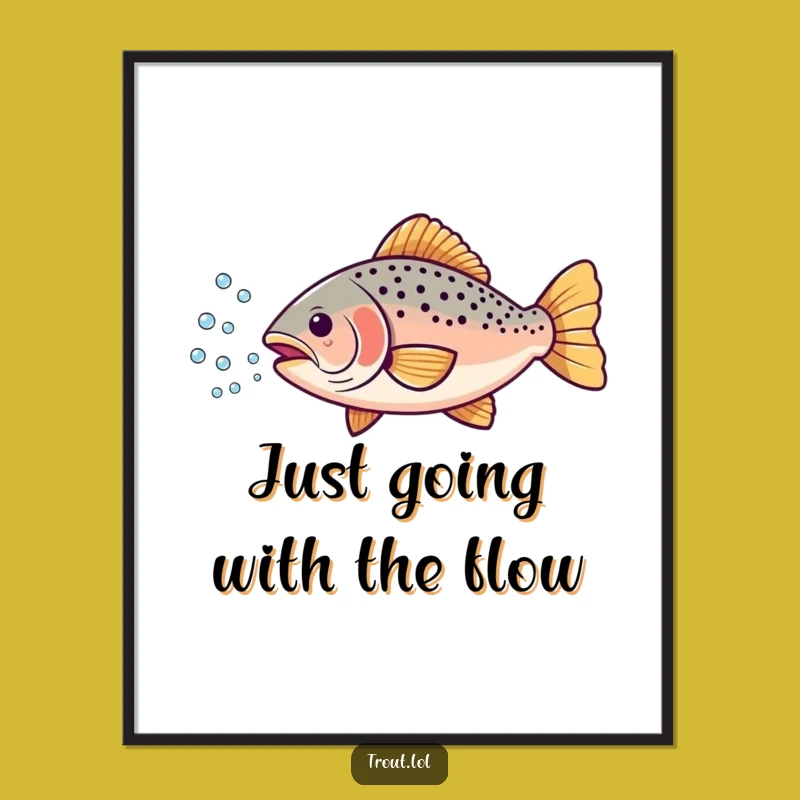 Funny Trout Wall Art: Free Printable Bubbles of Merriment for Your Home Decor