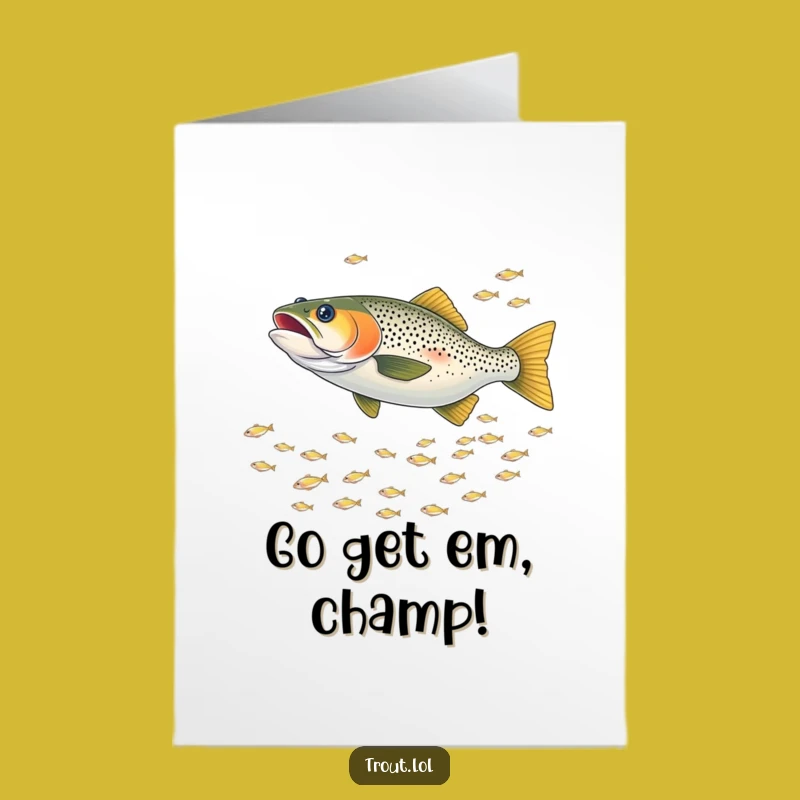 Free Printable Congrats Trout Card - Funny Chase Achievement Downloadable Greeting