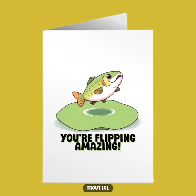 Trout Congrats Bounce Free Printable Card - Hilarious Downloadable Gift!