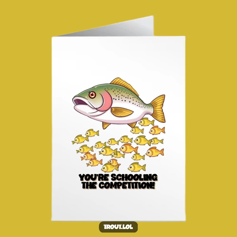 Trout Congrats Nudge Free Printable Card - A Goofy Downloadable Gift!