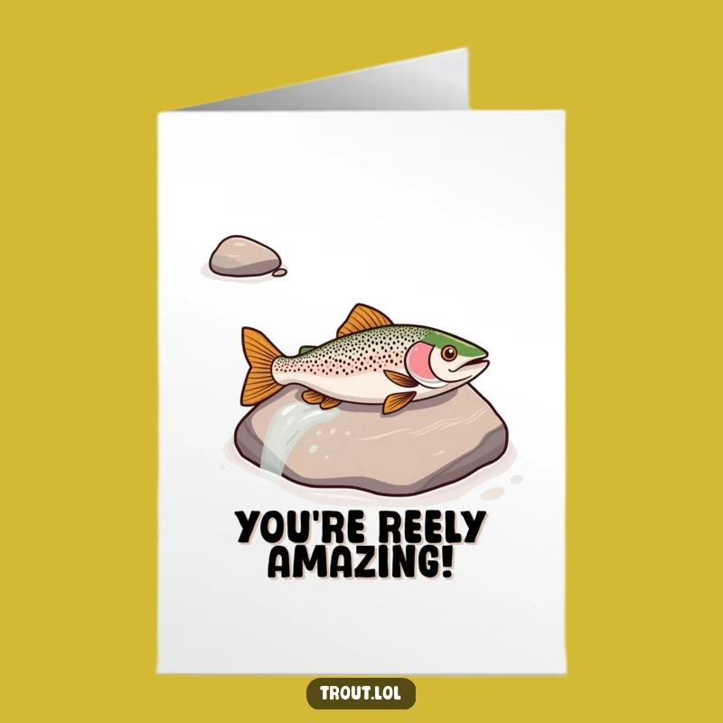 Free Printable Congrats Card: Trout's River Ride - Celebrate with a Splash!