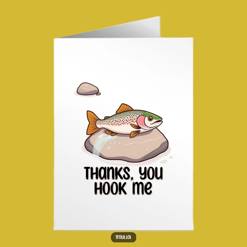 Free Printable Thank You Card: Trout River Thank You - Express Gratitude Smoothly!