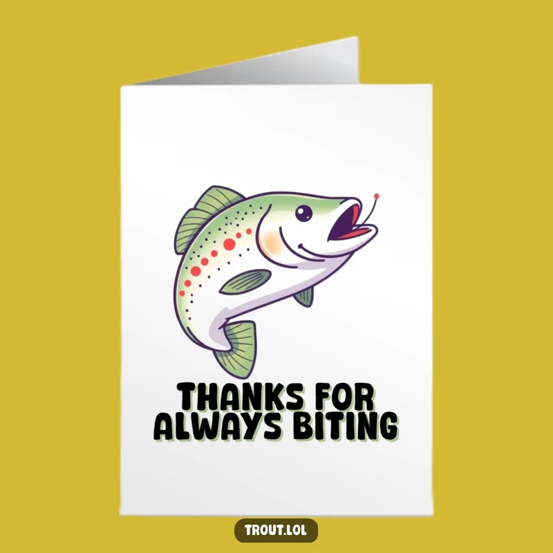 Free Printable Thank You Card: Trout's Shiny Quest Downloadable Gratitude