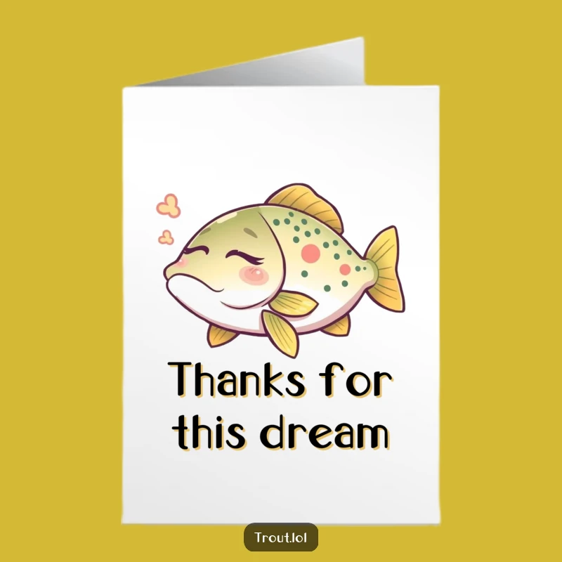 Free Printable Thank You Card: Dreaming Trout Sends Ripples of Thanks
