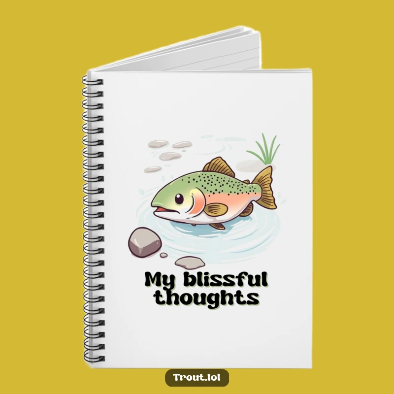 Funny Blissful Trout Notebook: Jot Down Ideas with Tranquility!